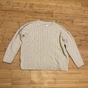 Pink rose knit sweater